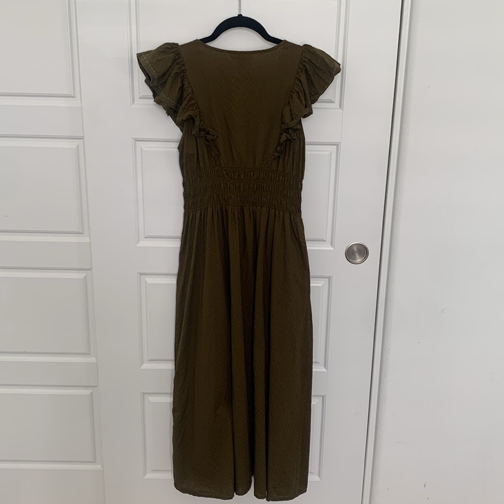 Universal Thread Olive Green Flutter Dress - Picture 11 of 11